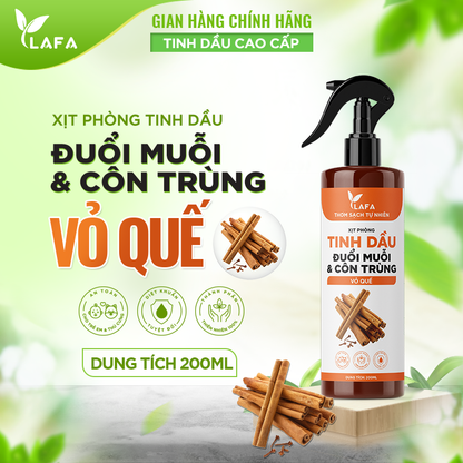 Bình Xịt Tinh Dầu Sả Chanh, Bạc Hà, Quế, Bưởi, Oải Hương LAFA